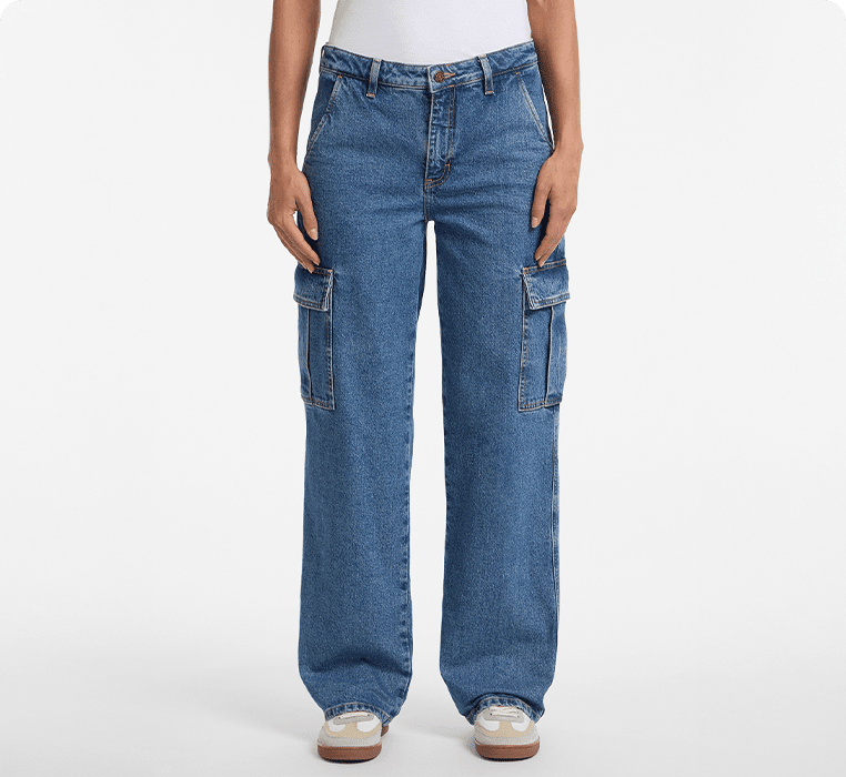 ★人気★GUESS★LADIES 'Denim Crystal Wide Pants NMAIXX Wide-Leg Rhinestone Jeans | GUESS